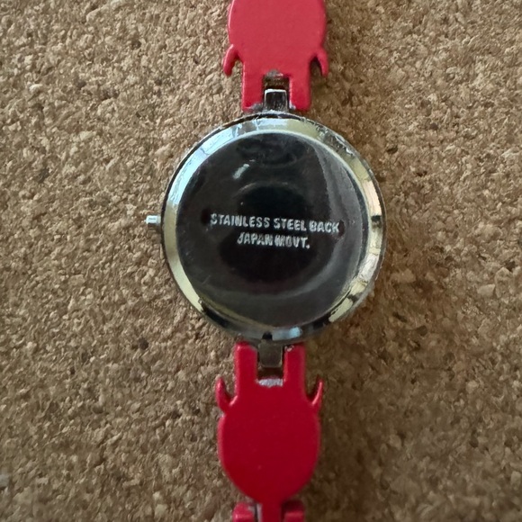 Corelle Crazy Daisy Spring Blossom upcycled broken China ladybug watch bracelet - Picture 4 of 5